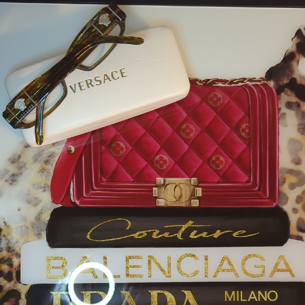 Authentic Versace Multicolor Frames With RX Lenses Silver Details